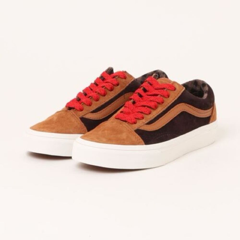 VANS OLD SKOOL PIG SUEDE PLAID Men's 5.5 Women's 7 Leather Shoes Sneakers